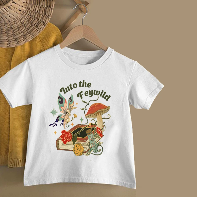 

NEW Cartoon Mushroom T Shirt Children New Kawaii Vintage Print Summer T-shirt For Boy Girls Kid Clothing Unisex Short Sleeve
