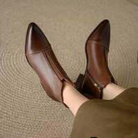 Ботинки женские кожаные осенние