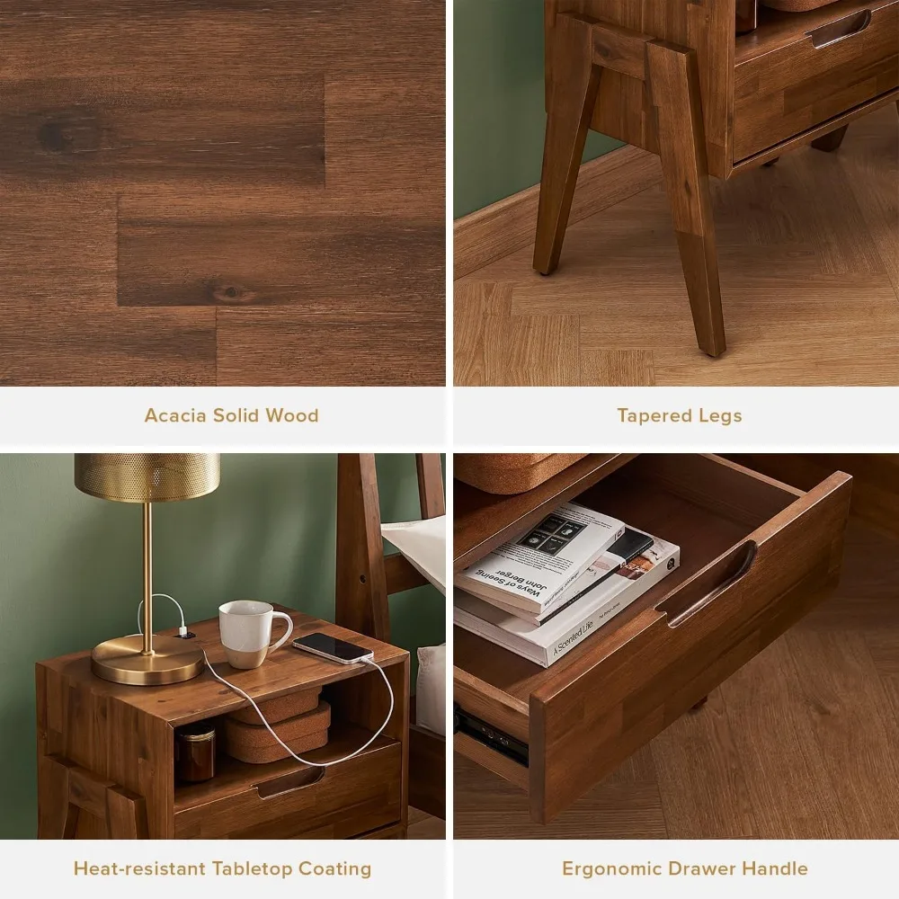 Стол-тумбочка с хранилищем мебель для спальни Современная тумбочка среднего