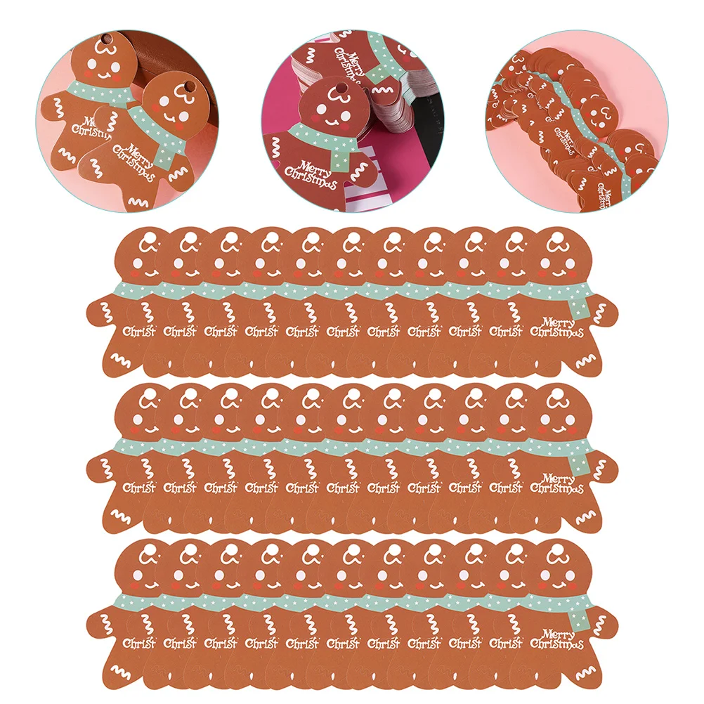 

Tags Christmas Giftkraft Paper Labels Holiday Hanging Tree Wrappingcard Present Mas Name Tag Winter Man Gingerbread Decoration