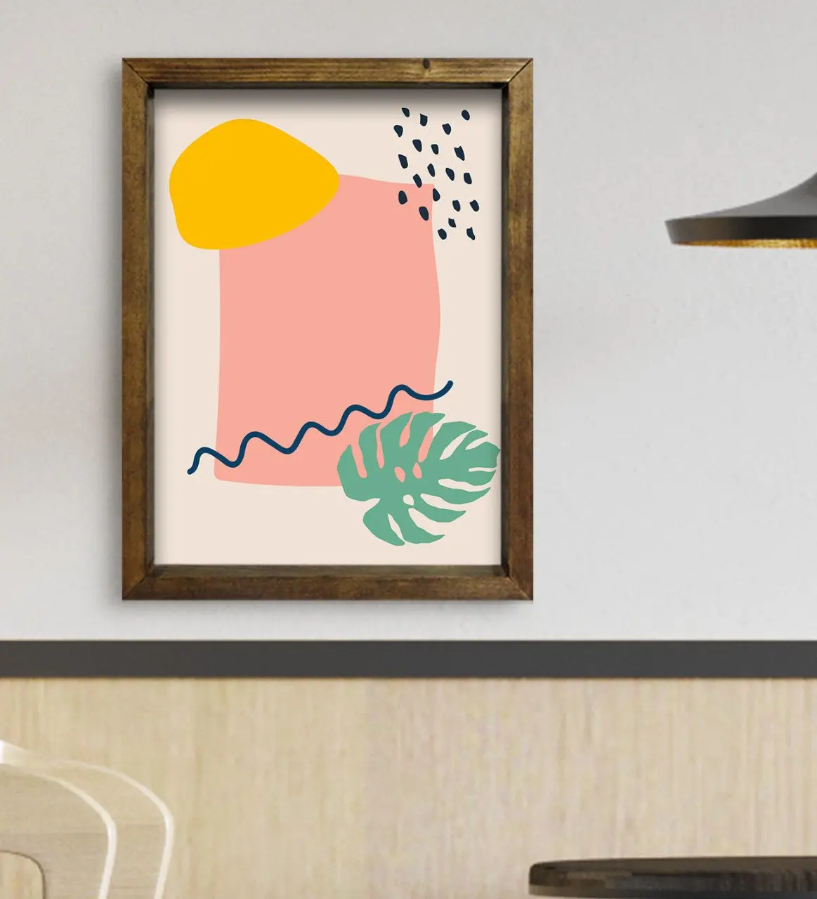 

BK Подарочный стол для кафе, бара и ресторана из натурального массива дерева, 45x65 см-54