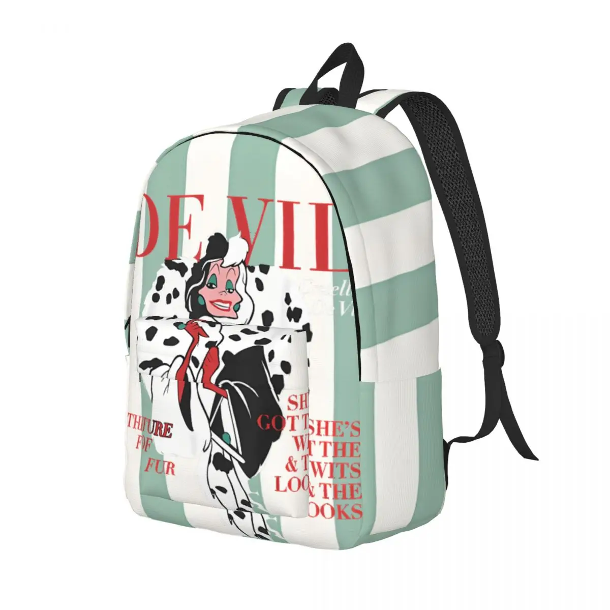 Daypack Vintage Cruella De Vil кино фанаты с несколькими отделениями сто и одна далматинская