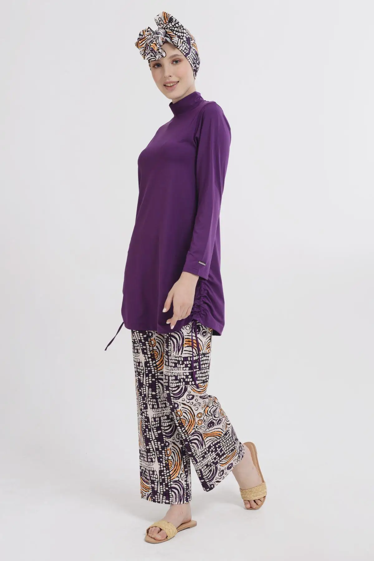 

Muslim Swimwear Islamic Swimsuit Women Modest Hijab Burkini Musulmane Maillot de main femme Full Cover High Quality Design Fashion Set Beachwear Women Trendy Chic Long 'ALFASA 21629