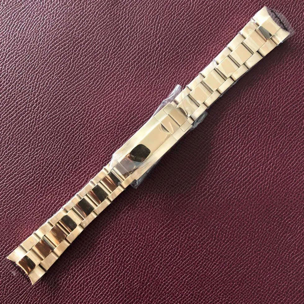 20mm Stainless Steel Watch Starp for SUB Case Men's Watch Accessories Wristwatch Bracelet Belt Watchband Intermediate Polishing