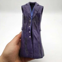 16 scale purple soft glue jacket vest coat model for 12in action figure toy collection