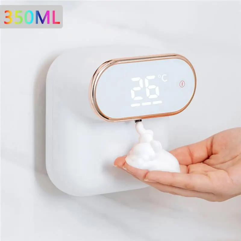 

Automatic Soap Dispenser Wall-mounted Rechargeable Hand Washing Washer Foam Machine Touch-free Hand Sanitizer Bathroom Accessory