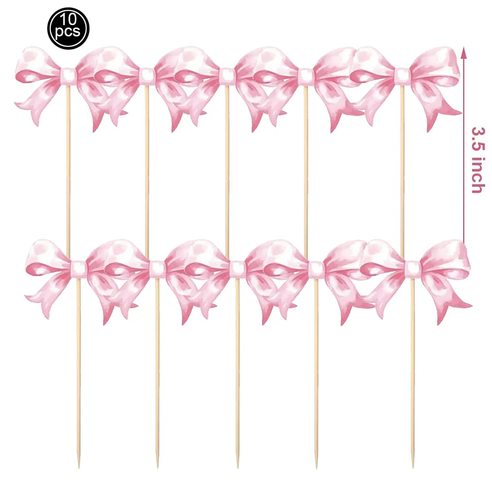 

Розовый бумажный бант для торта