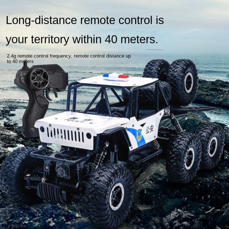 

Игрушечный автомобиль с дистанционным управлением для мальчиков, Детский Большой полноприводный внедорожник из сплава, электрический гон...
