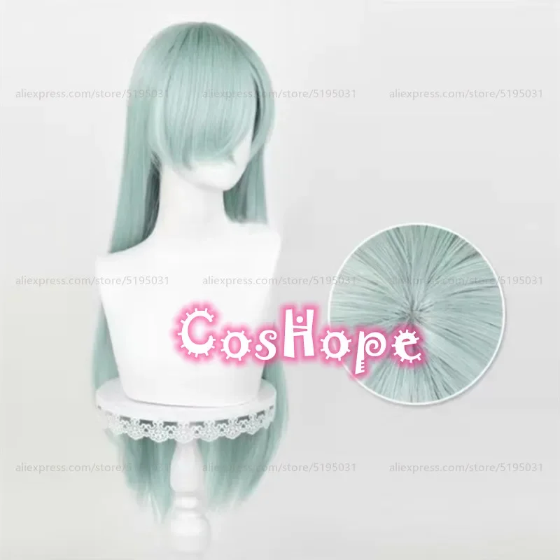 Парик для косплея Элизабет Лайонс длинный голубой парик 78 см аниме термостойкие