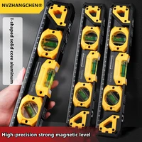 magnetic high precision spirit level high bearing ruler lever bubble balance ruler for diy home decoration measuring tools
