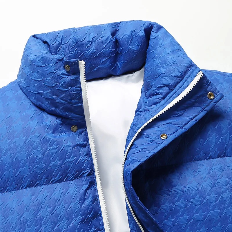 Men Padded Jacket 2022 Korean Desginer Oversized Thick Black Outwear Casual Fashion Warm Heavy Coat Winter Teenage Puffer Jacket