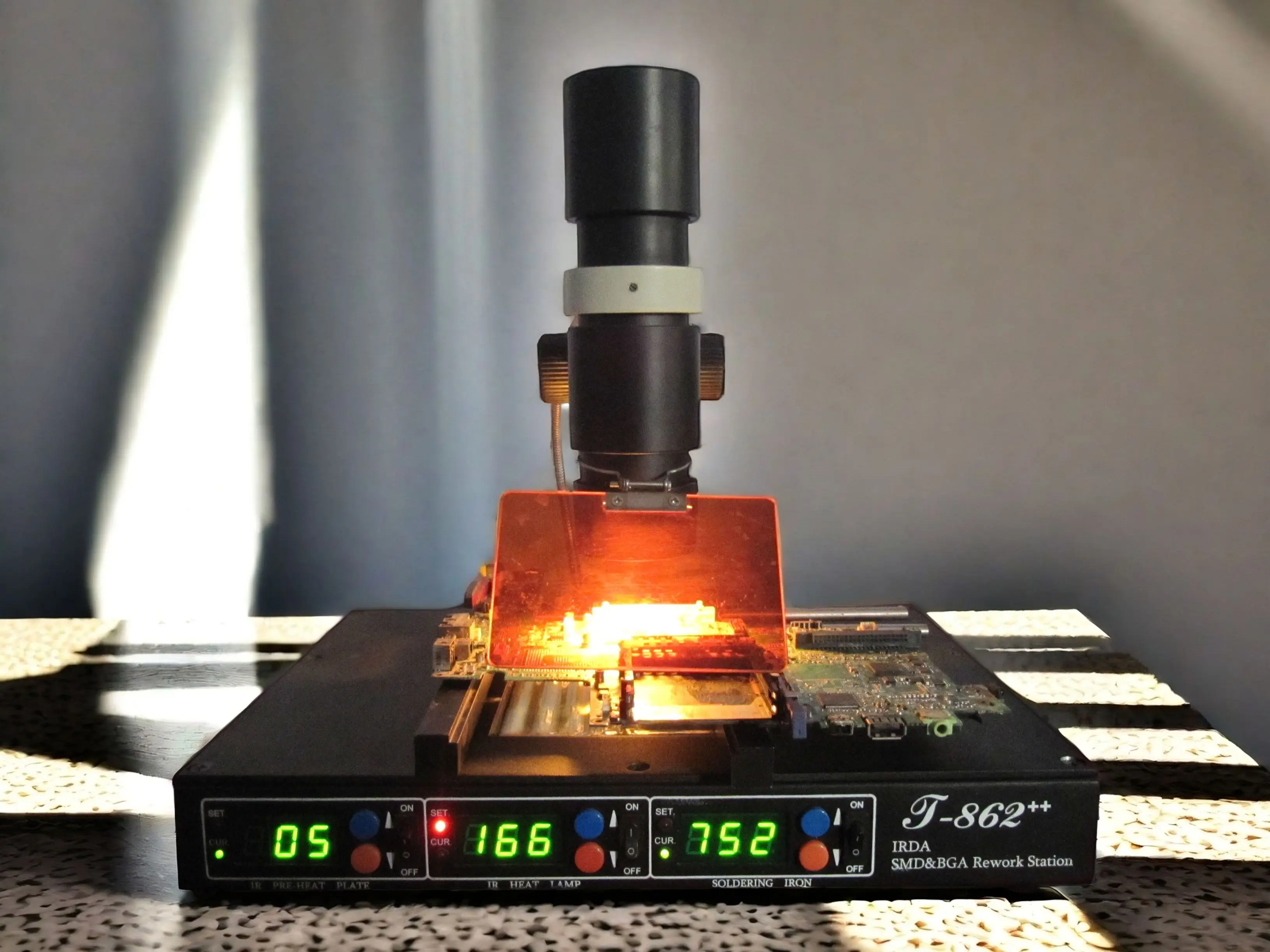 PUHUI T-862 T862 IRDA Инфракрасная паяльная машина BGA станция для распайки SMD SMT