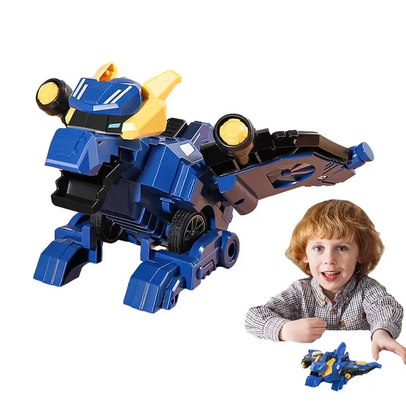 

2 In 1 Deformation Car Toys Automatic Transform Robot Mode Automatic Dino Dinosaur Transformation Toy Car For Kids 3 Years Old