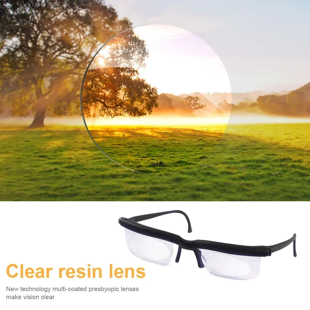 

Strength Vision With 2023 Zoom Storage Protective Distance Adjustable Glasses Lens Magnifying Glasses Eyewear Variable Focus Bag
