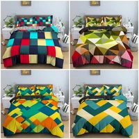 3d colorful geometry bedding set bedclothes bedroom decor king queen twin size duvet cover set pillowcase home textile 23pcs