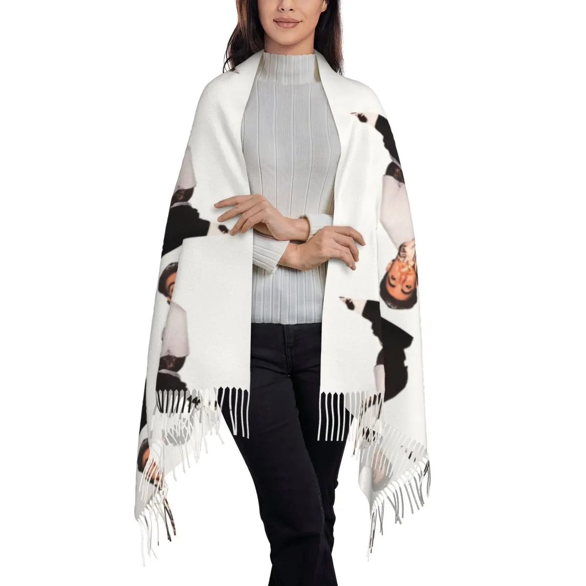 Хип-хоп Macmiller Legend рубашка плакат шарф шарфы с кисточками для женщин мягкие теплые