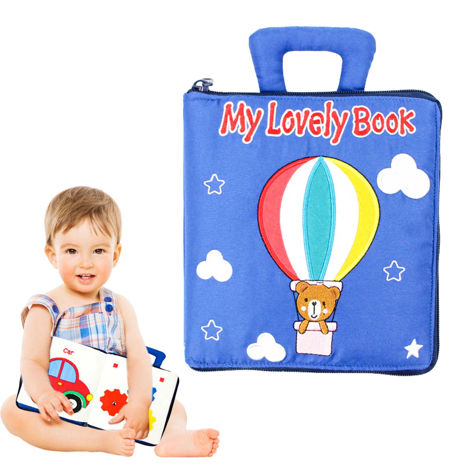 

Quiet Books For Toddlers Montessori Busy Book With 8 Different Busy Boards Preschool Learning Soft Travel Toy & Sensory