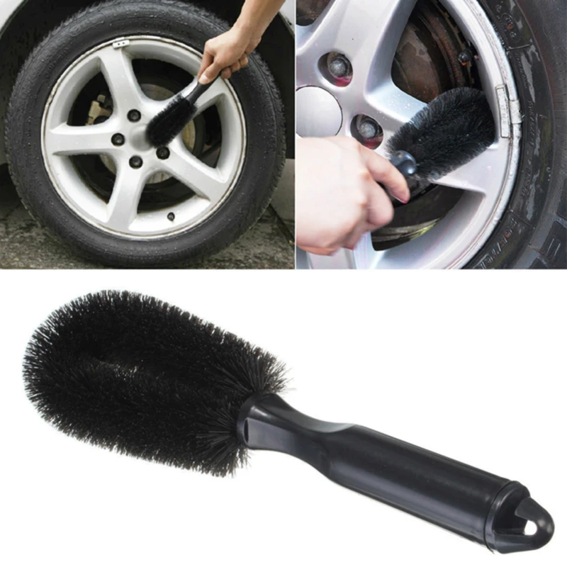 

Auto Rim Scrubber Wheel Brush Cleaner Dust Remover Plastic Handle Motorcycle Truck Washing Vehicle Wash Tire Cleaning Tools