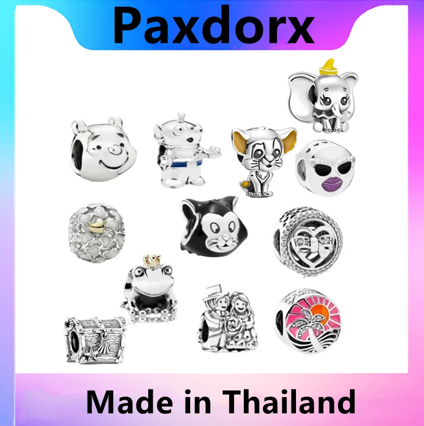 

Hot Sale 2022 New 100% S925 Sterling Silver Elephant Beads Little Bear Animal Pendant Fit Original Pando Bracelet Jewelry Gift