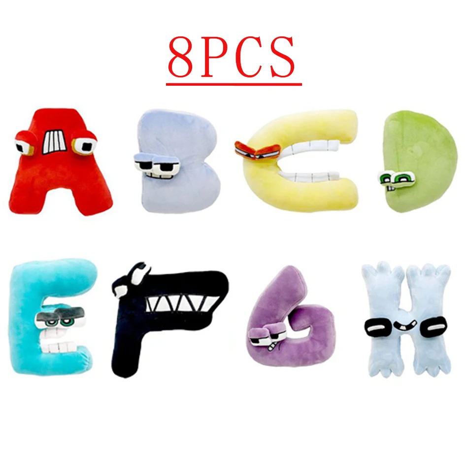 

Alphabet Lore But are Plush Toy Stuffed Animal Plushie Doll Toys Gift for Kids Children Montessori Christmas Gift Toy 26 Letter