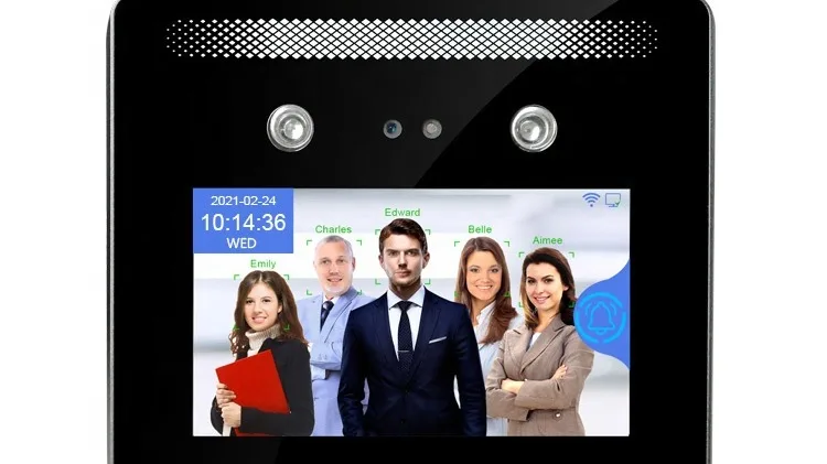 

Free SDK Software RFID Card Time Recorder Device WDR Multi Person Face Recognition Time Attendance Machine
