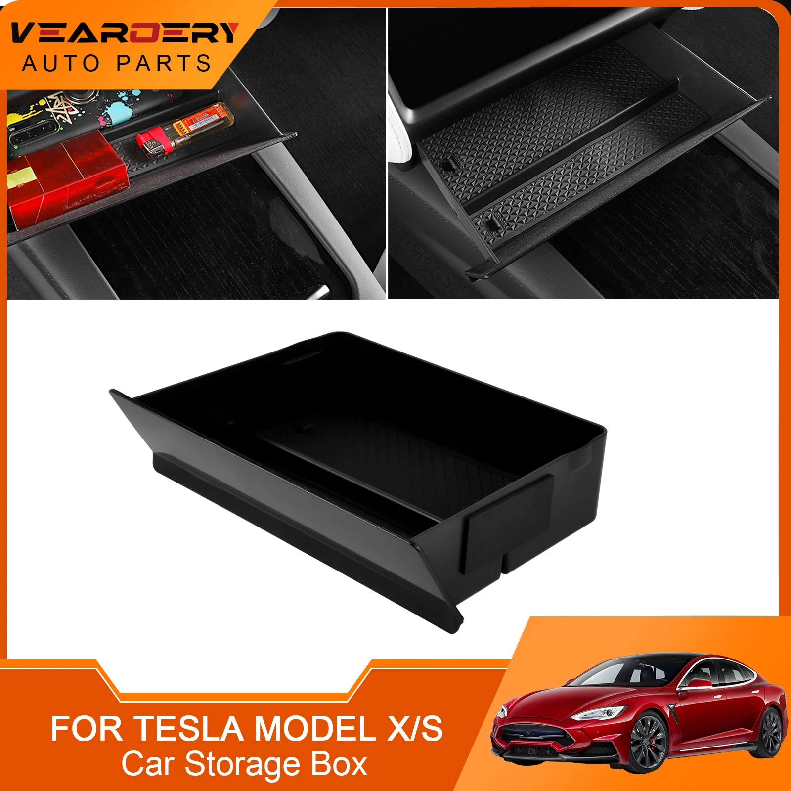 

Органайзер для центральной консоли модели S, модель X, контейнер для хранения под заказ для левого руля Tesla Model S, модель X 2012-2021