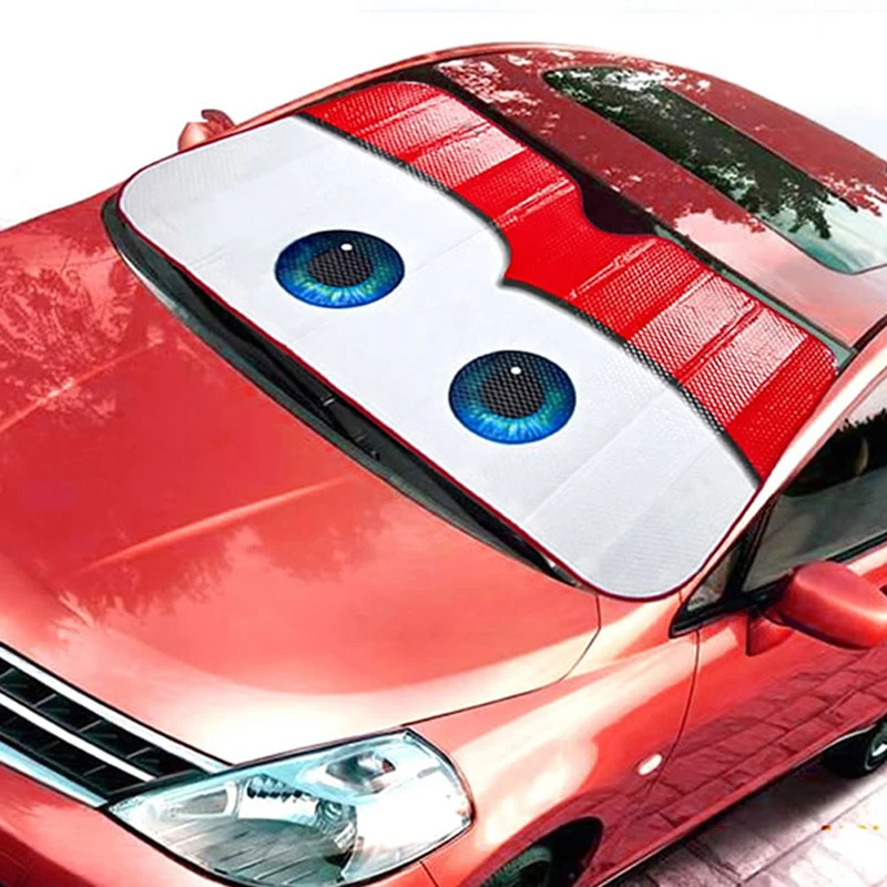 

Мультяшный чехол для лобового стекла, летний солнцезащитный козырек для автомобиля, теплоизоляционная занавеска, солнцезащитный козырек