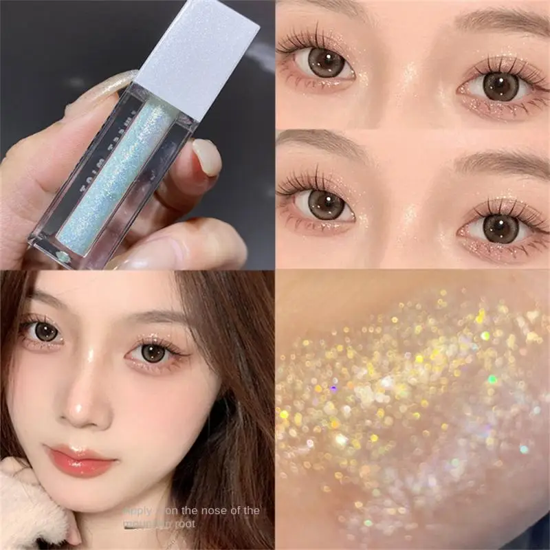 

Shimmer Liquid Eyeshadow Glitter Diamond Eye Shadow Highlight Lying Silkworm Shiny Eyes Makeup Comestic Tools Korean Makeup