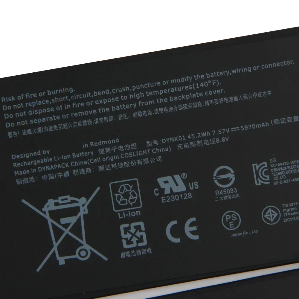 Сменный аккумулятор для ноутбука DYNK01 Microsoft Surface 1st Gen 1769 2017 G3HTA036H аккумуляторная