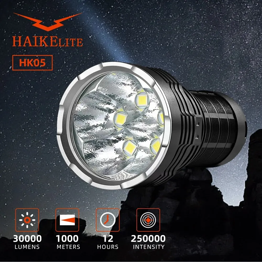 Мощный фонарик Haikelite HK05 1000 лм USB-зарядка