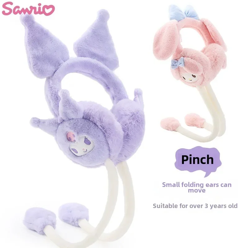 Sanrio детские милые зимние теплые наушники с героями мультфильмов креативные уши