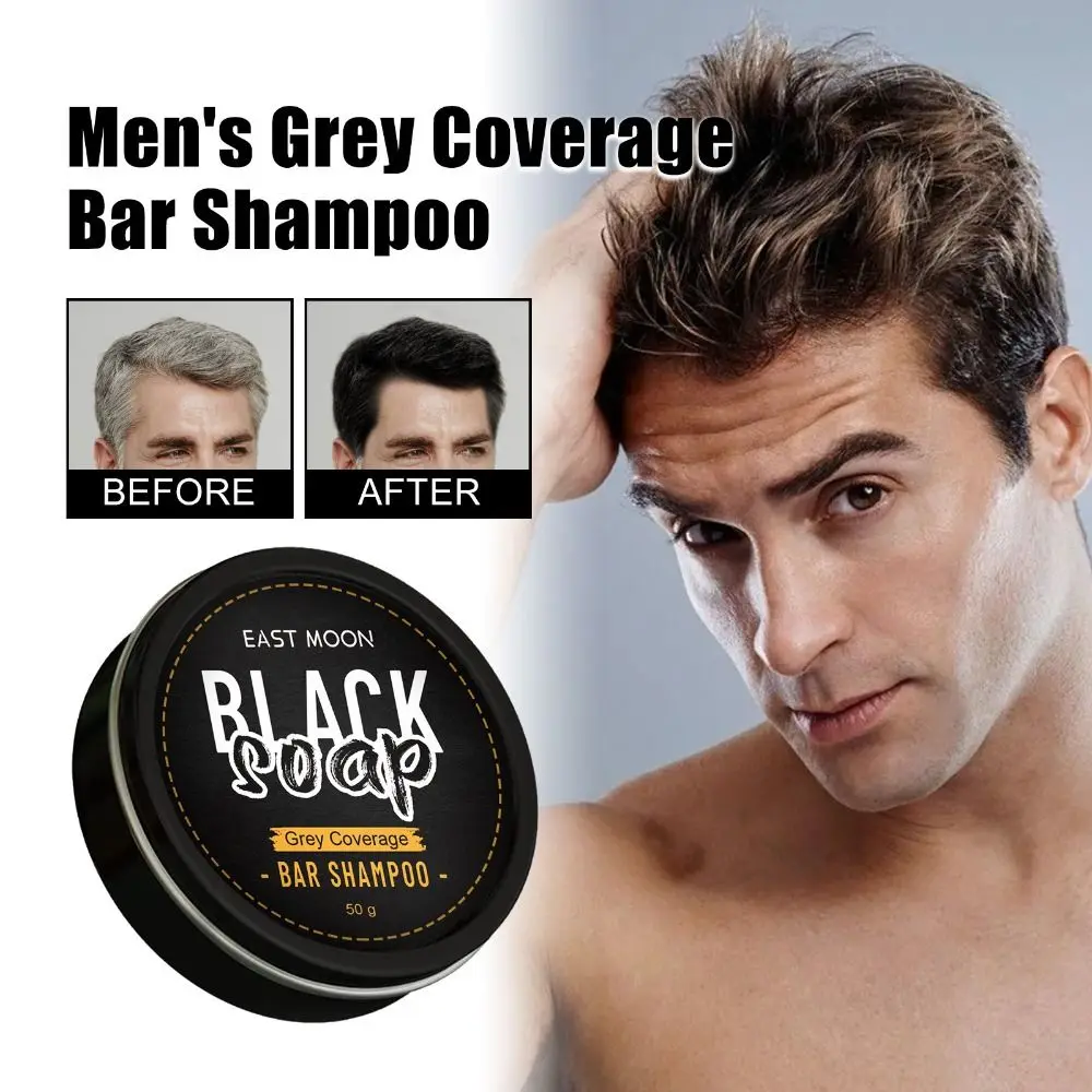 

Затемняющий мужской шампунь с серым покрытием для глубокого очищения, восстанавливает поврежденные волосы, угольное мыло против выпадения волос, против перхоти