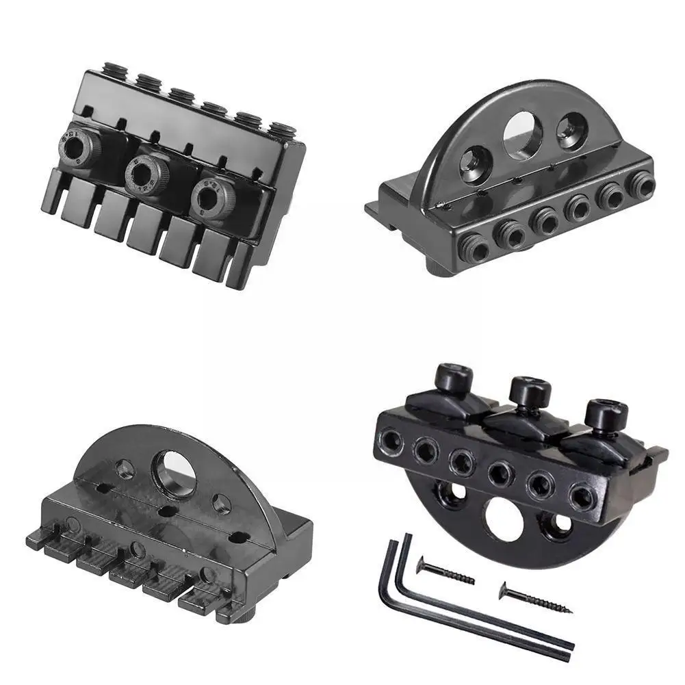 

Headless Saddle Bridge 6 String Replacement Headless Guitar Bridge for Bass U7D4
