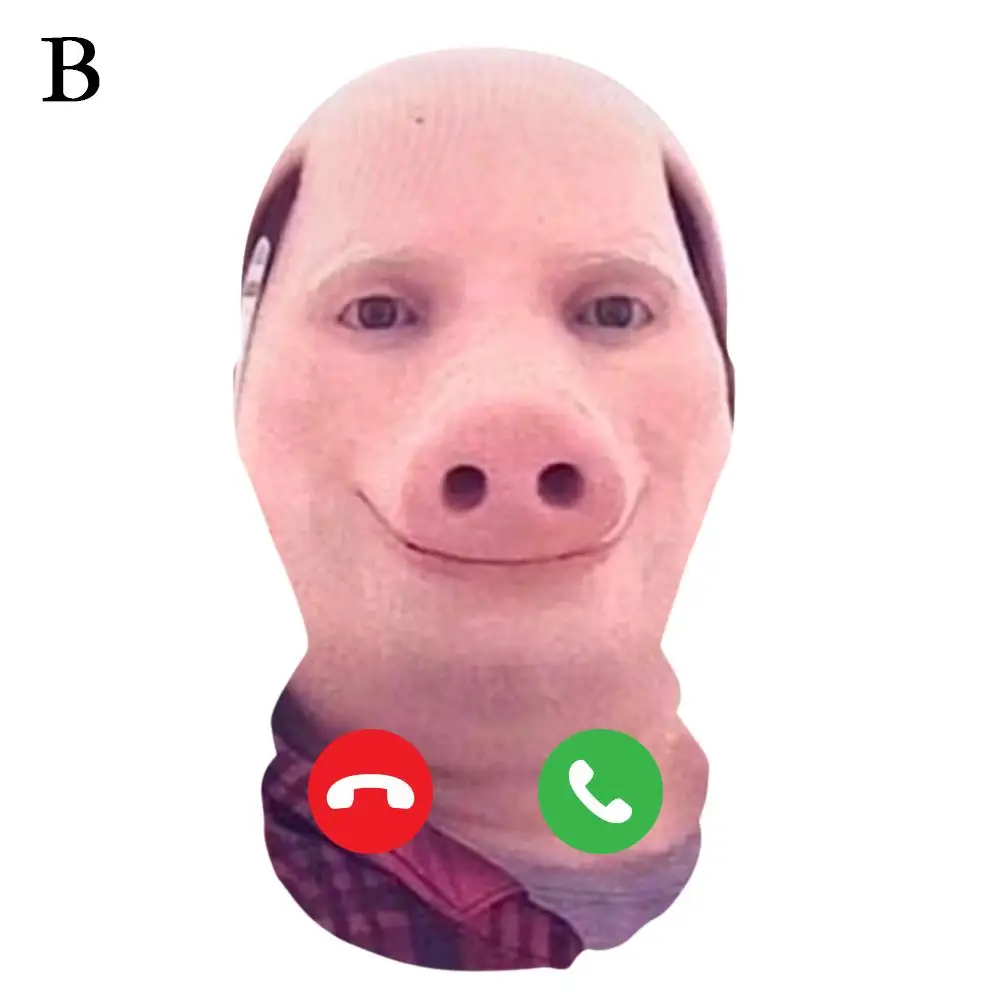 

Юмористическая маска-сетка с изображением свиньи