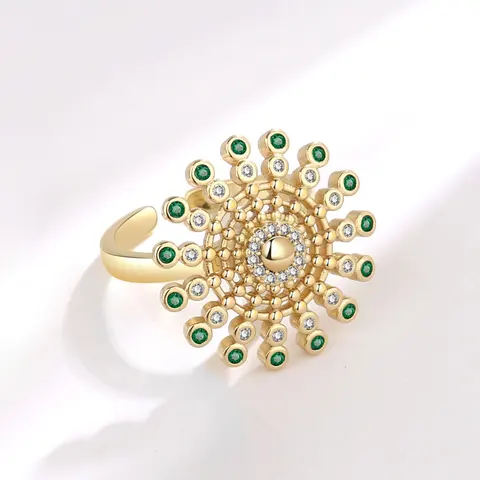 Shuangshuo антистрессовое тревожное спиннинговое кольцо для женщин вращающееся геометрическое Спиннер антистрессовое кольцо необычные ювелирные изделия