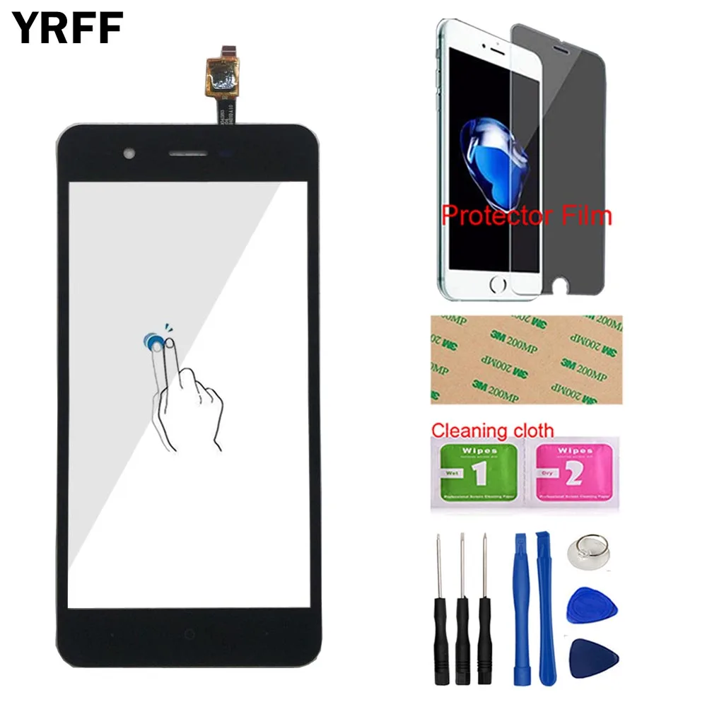 

YRFF 5'' Phone Touch Screen Panel For Wiko Kenny Touch Screen Touch Panel Sensor Digitizer Sensor Tools Protector Film Adhesive