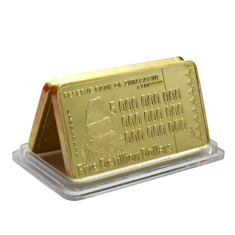 Зимбабве пять восьмилистных очков Резервный банк слитков zimabwe праздничный подарок деловой подарок украшение для дома