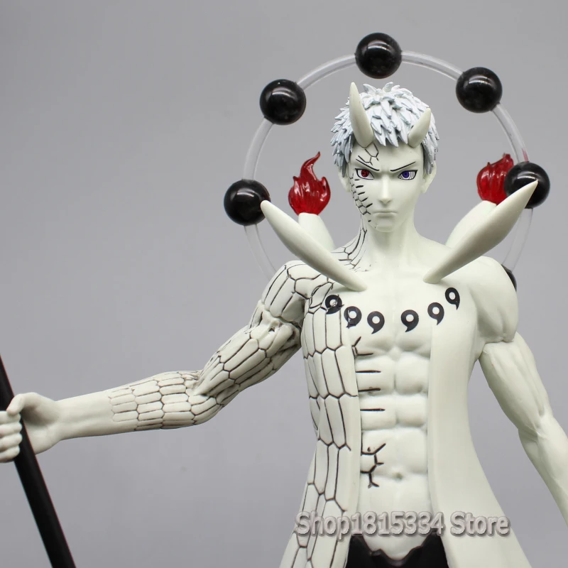 Аниме Наруто Шиппуден фигурки Учиха Обито НАРУТО 40 см ПВХ статуя Коллекция