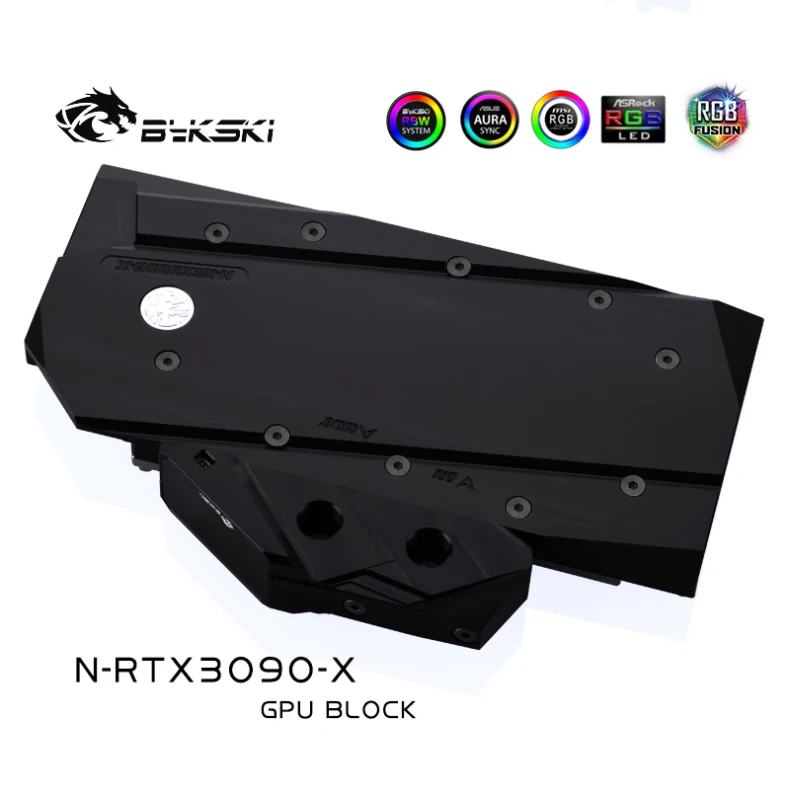 

Водяной блок Bykski для NVIDIA RTX3080 3090, GPU карта/медный блок/Задняя панель