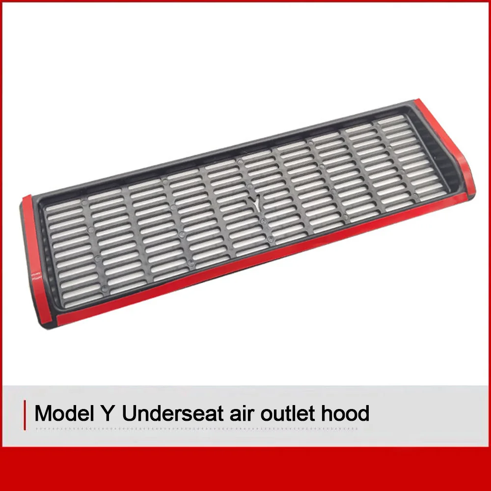 

Car Air Outlet Trim Strip Vent Grille Cover for For Tesla Model 3 Y 2020 2021 Under Seat Air Vent Anti-blocking Dust Cover