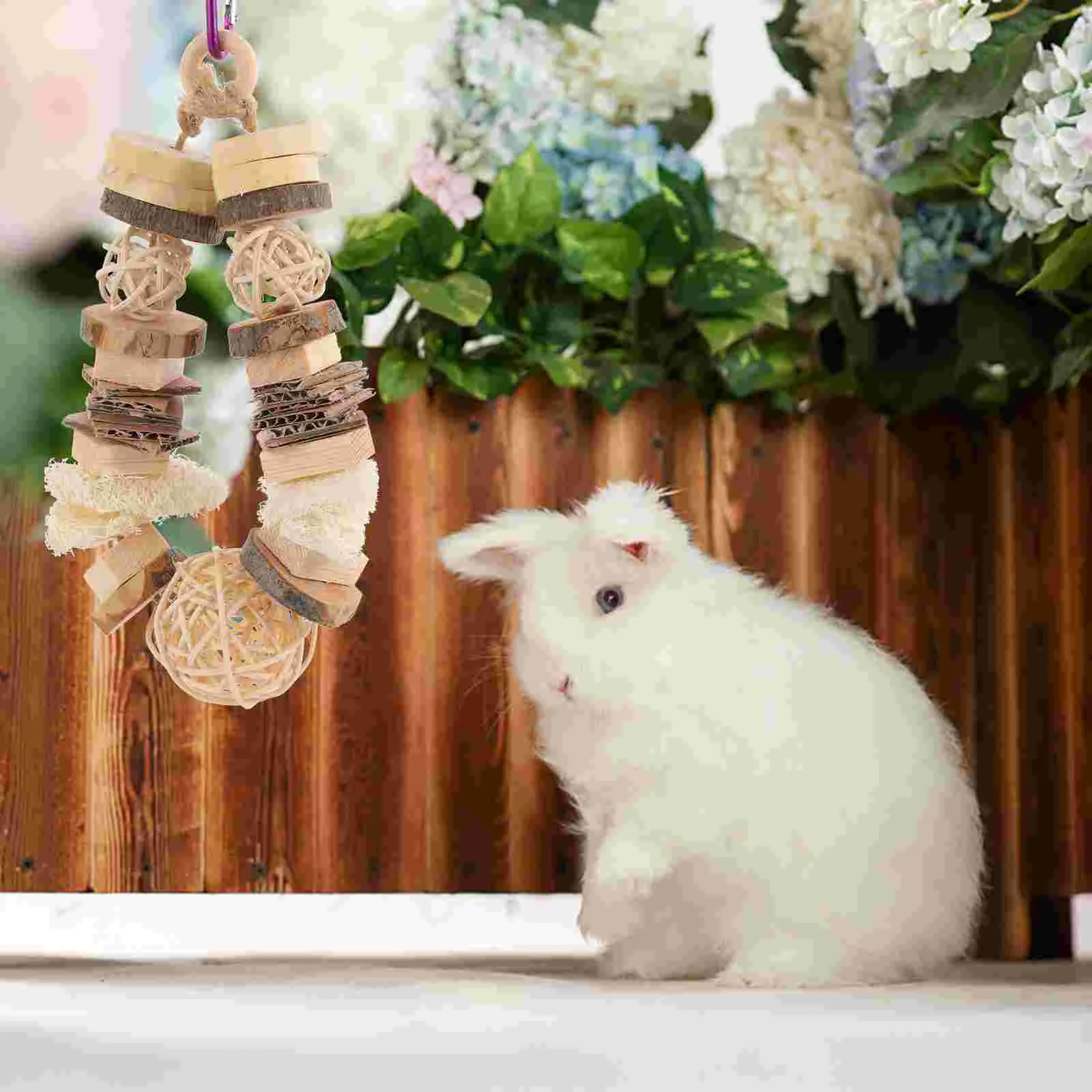 Деревянные подвесные веревки игрушки для хомяков морская свинка лакомства