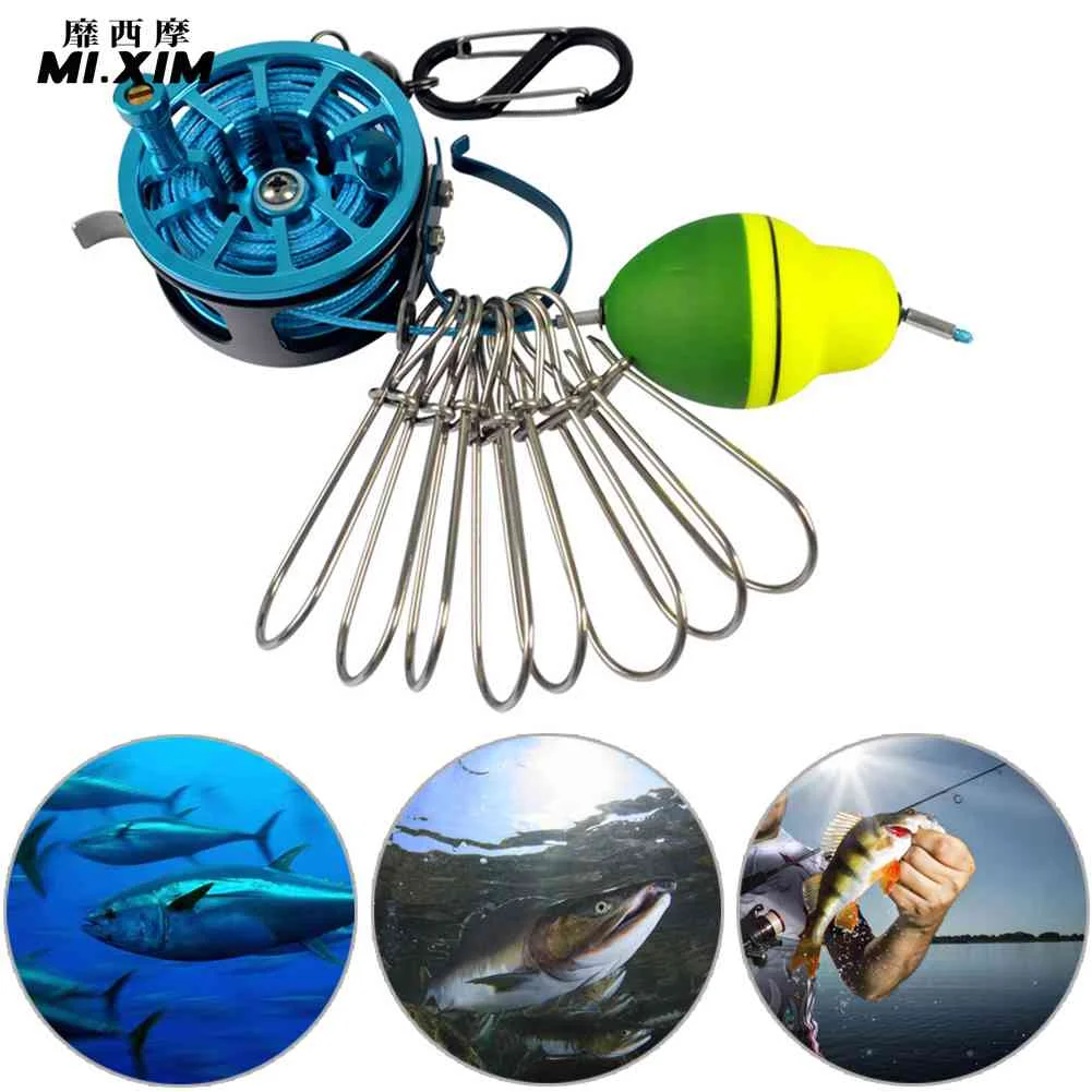 

ILure рыболовная фиксирующая пряжка с катушкой из нержавеющей стали живые Замки ремни снасти инструменты Стрингер поплавки Рыболовная катуш...