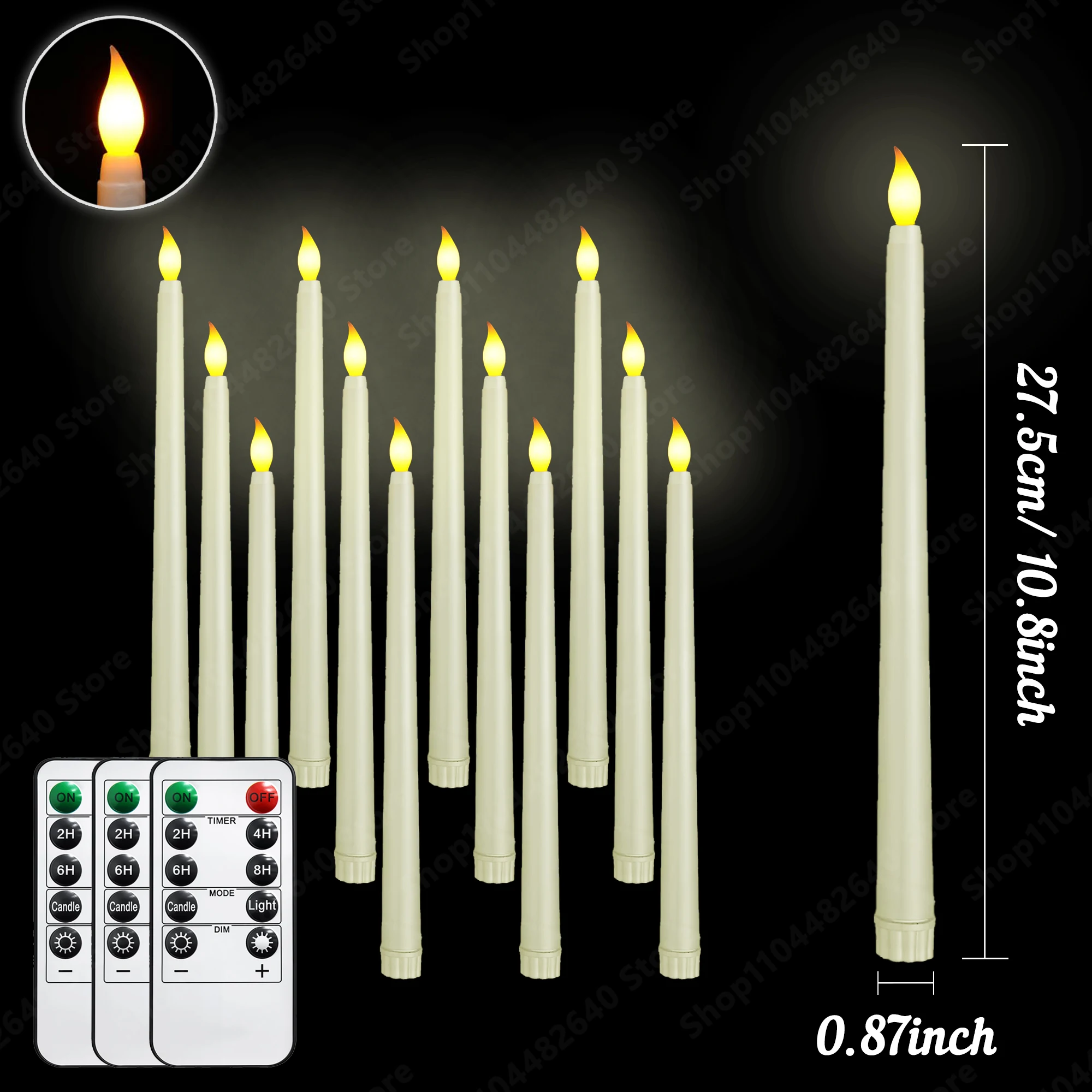 

Светодиодная коническая свеча, белая, для дома