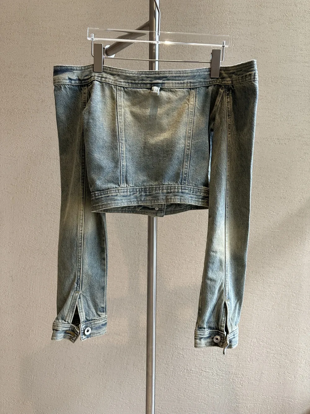 Однолинейный воротник в стиле ретро без бретелек с пряжкой тонкая короткая