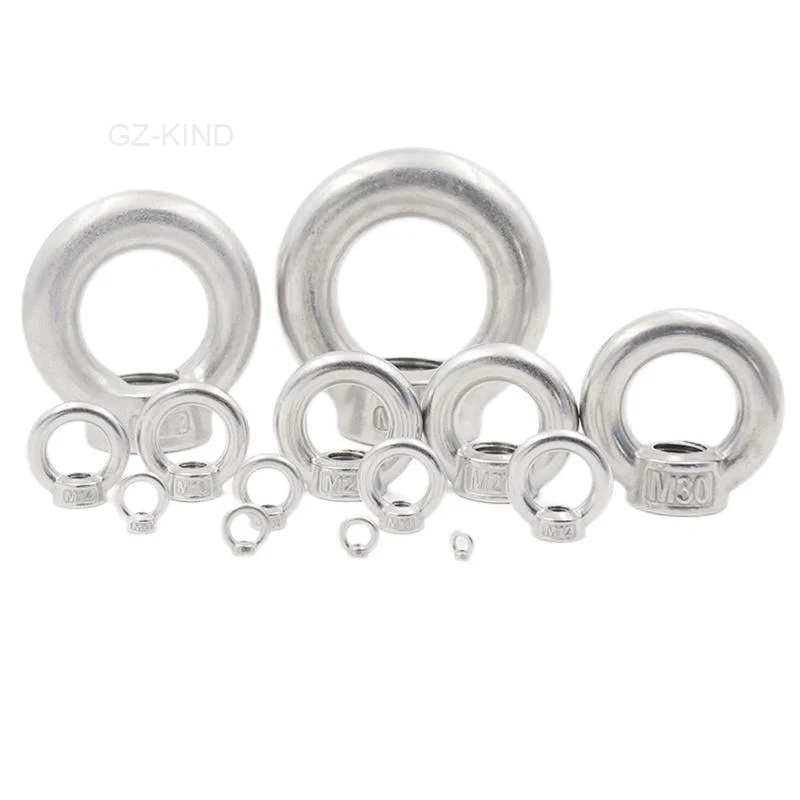 1 шт. подъемная гайка женские гайки 304 нержавеющая сталь морской класс DIN582 M3 M4 M5 M6