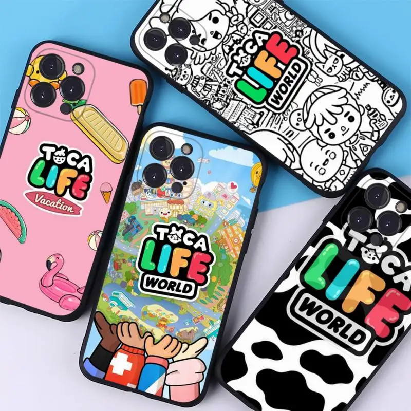 

Toca Boca Toca Life World Phone Case Silicone Soft For iphone 14 13 12 11 Pro Mini XS MAX 8 7 6 Plus X 2020 XR Shell