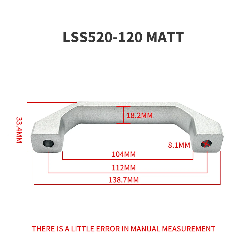 

LS520 U-образная ручка из алюминиевого сплава, серебряная ручка для шкафа, квадратная мебельная фурнитура, ручка для ящика шкафа из нержавеющей стали