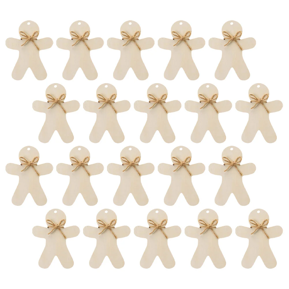 20 комплектов рождественской живописи поделки деревянная бирка декоративные