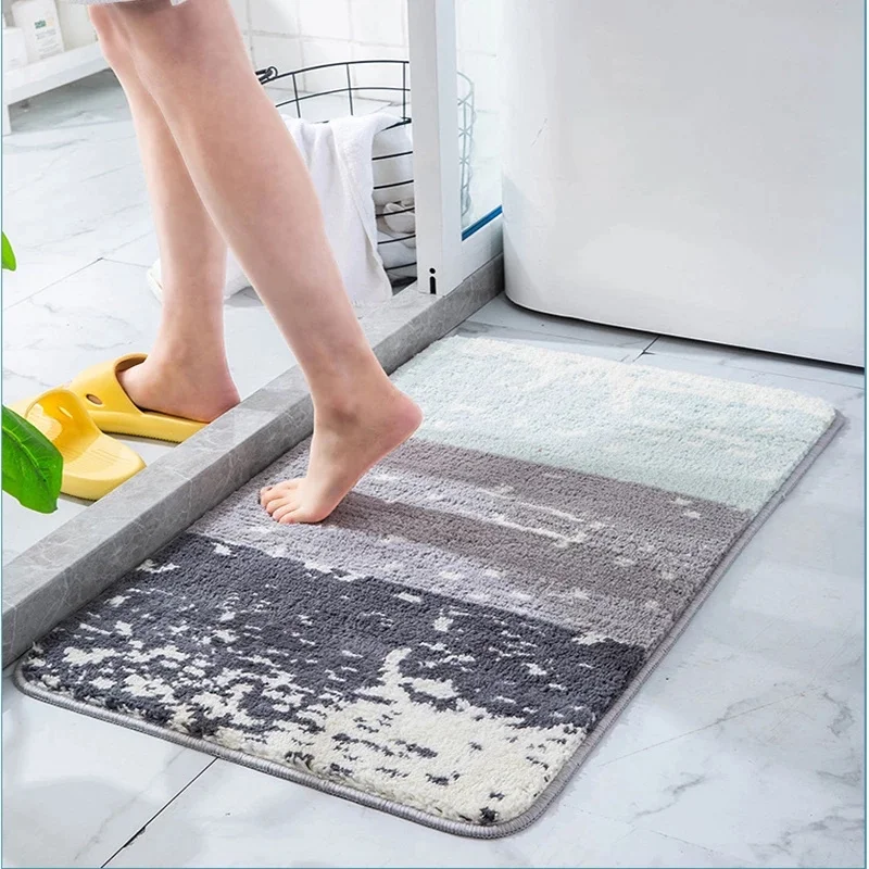 

Bath Mat Cute Not Slip Absorbent Bathroom Carpet Soft Strong Water Absorption Floor Area Rug For Shower Room Kid Doormat Soft