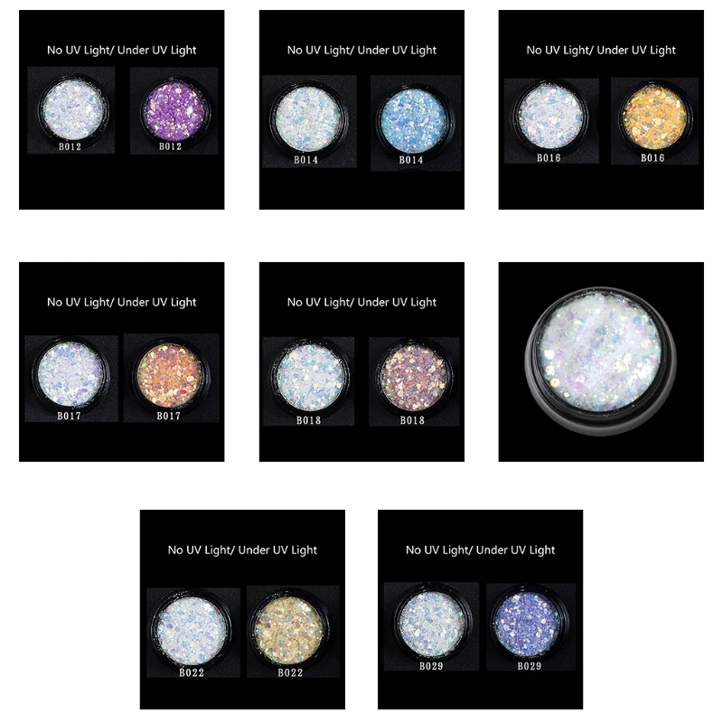 

Chunky Glitter Sequins Powder for Sparkle Glitter Flakes for NAIL Art Decor 40GB